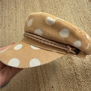 Brixton corduroy polka dot hat